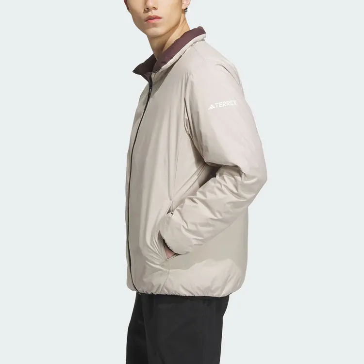 Adidas Waterproof And Windproof Windbreaker Jacket Men's Ecru-8