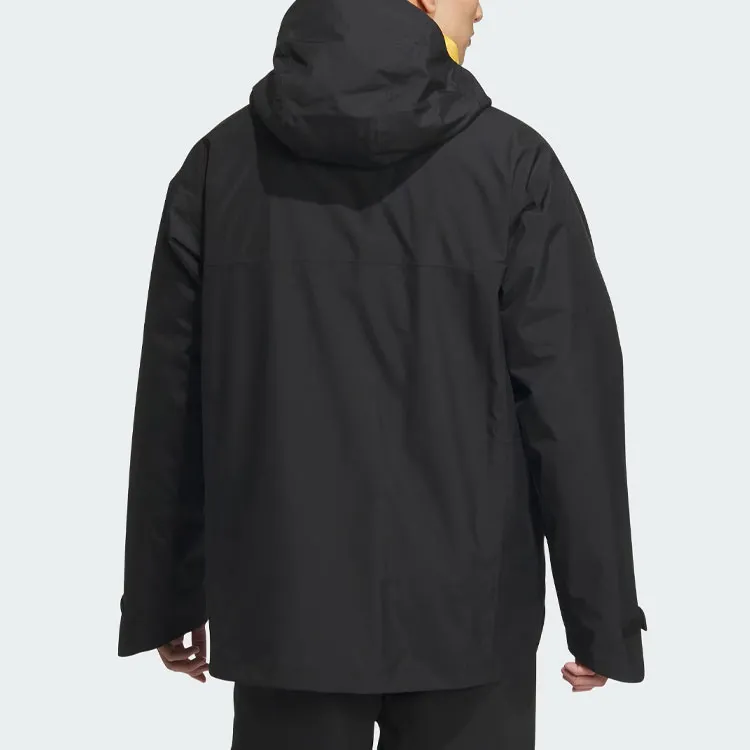 Adidas Terre Waterproof And Windproof Windbreaker Jacket Men's Black-4