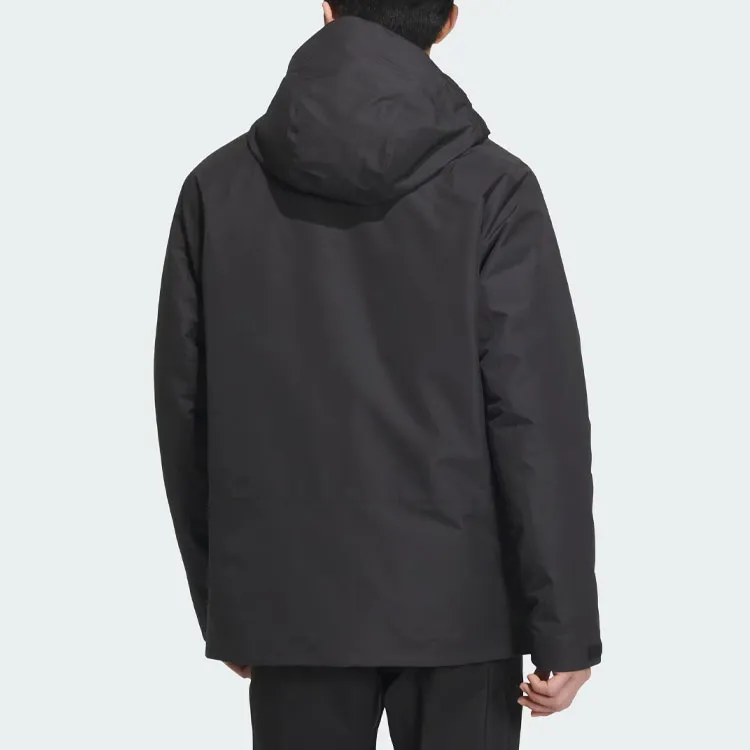 Adidas Waterproof, Windproof, And Breathable Windbreaker Jacket Men's Black-4