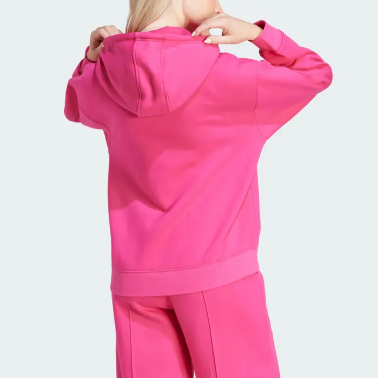 Adidas Originals Essential Essentials Zip Hoodie Sweatshirt Women's Pink-2