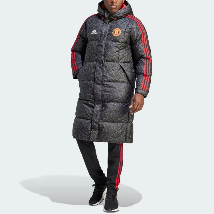 Adidas Manchester United Dna Down Coat Down Jacket Men's Black-1