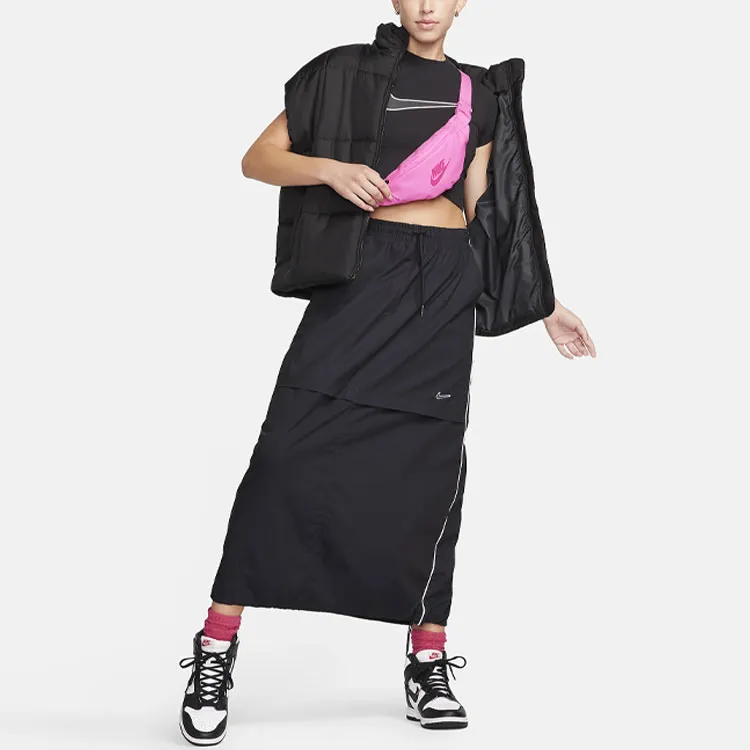 Nike Sportswear Casual Long Skirts Women's Black-2