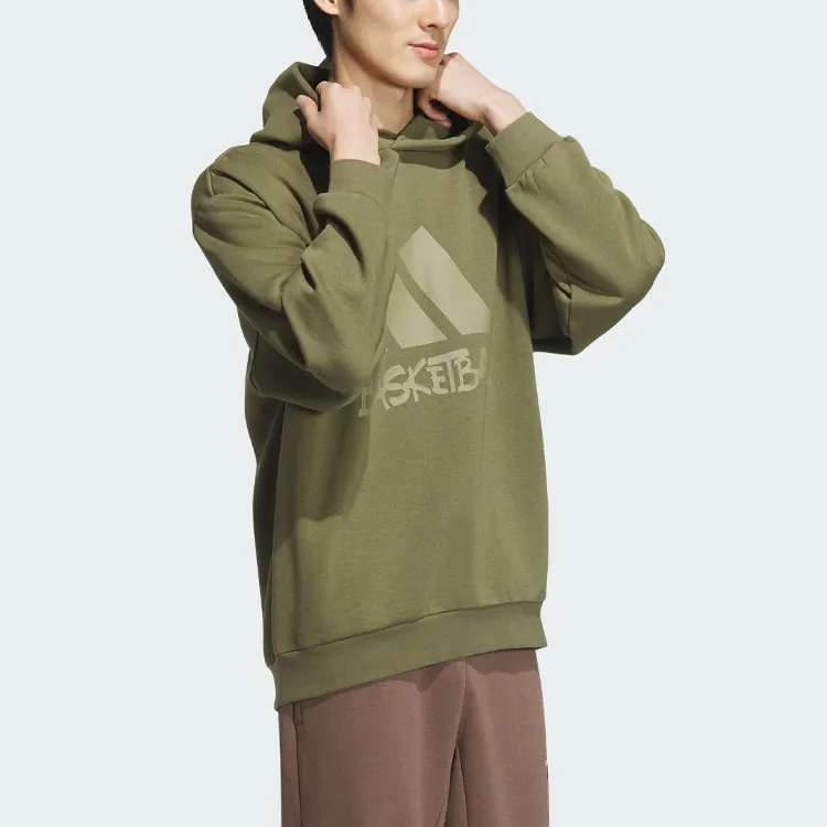 Adidas Sweatshirts Men Dark Olive Green-2