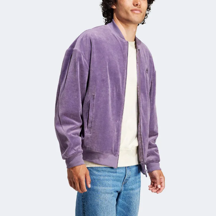 Adidas Embossed Reversible Jacket Jackets Coats Men's Purple-2