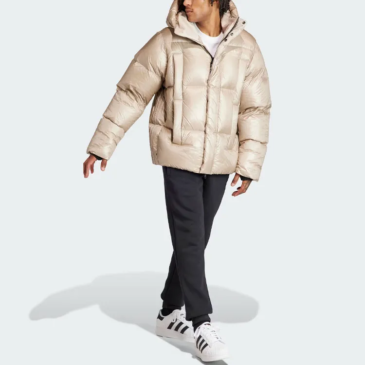 Adidas Originals Heavyweight Down Puffer Jacket Down Jacket Men's Light Khaki-4