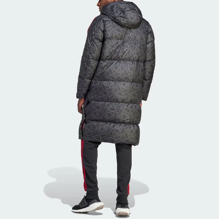 Adidas Manchester United Dna Down Coat Down Jacket Men's Black-2
