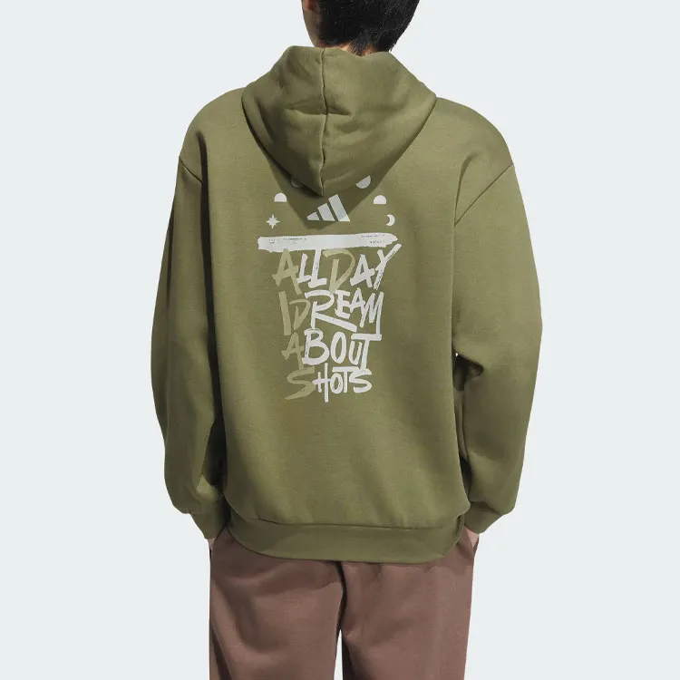 Adidas Sweatshirts Men Dark Olive Green-3