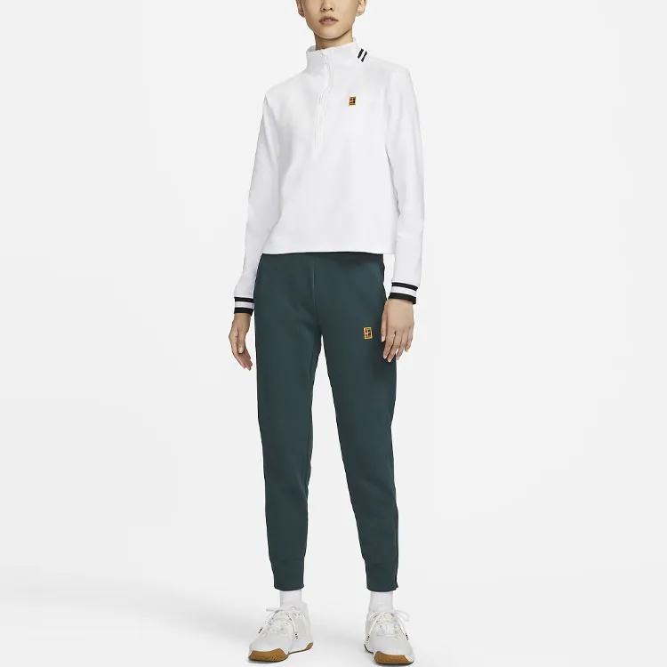 Nike Knitted Sports Pants Women's Dark Green-2