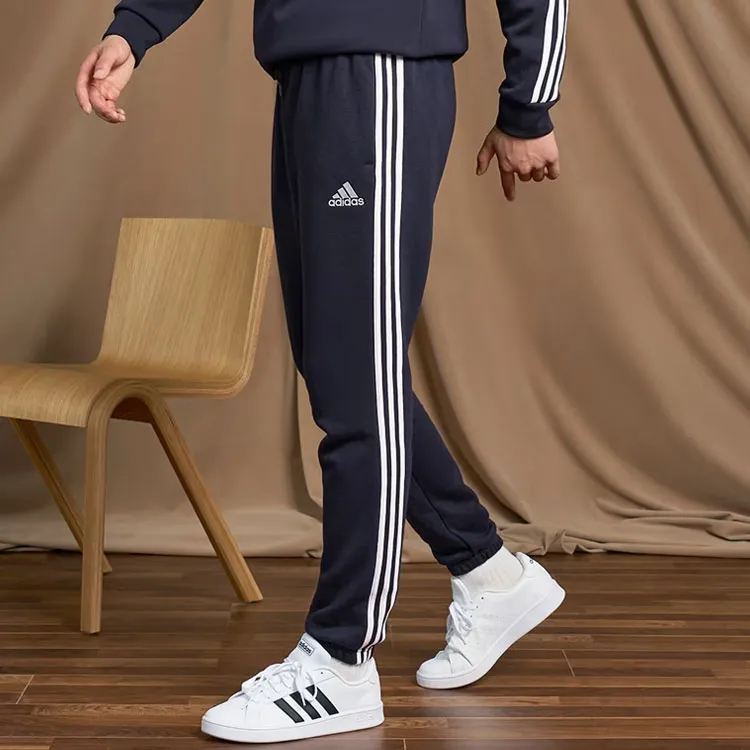 Adidas Essentials Fleece Tapered Elastic Cuff 3 Stripes Pants-1