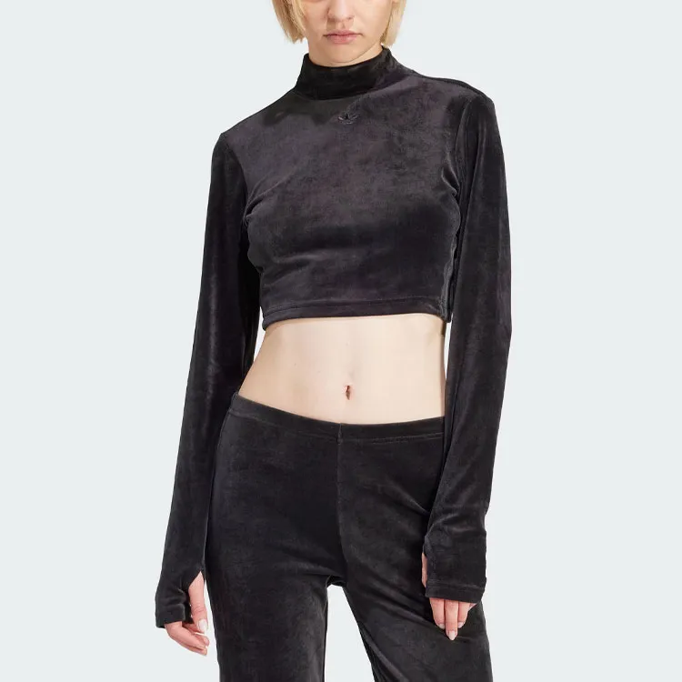Adidas Originals Velvet Crop Top-1