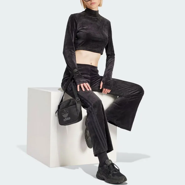 Adidas Originals Velvet Crop Top-2