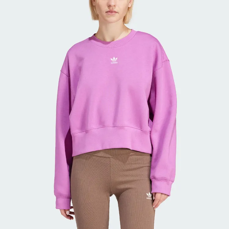 Adidas Originals Essential Adicolor Essentials Crew Sweatshirt Women's Half Pulse Light Purple-1