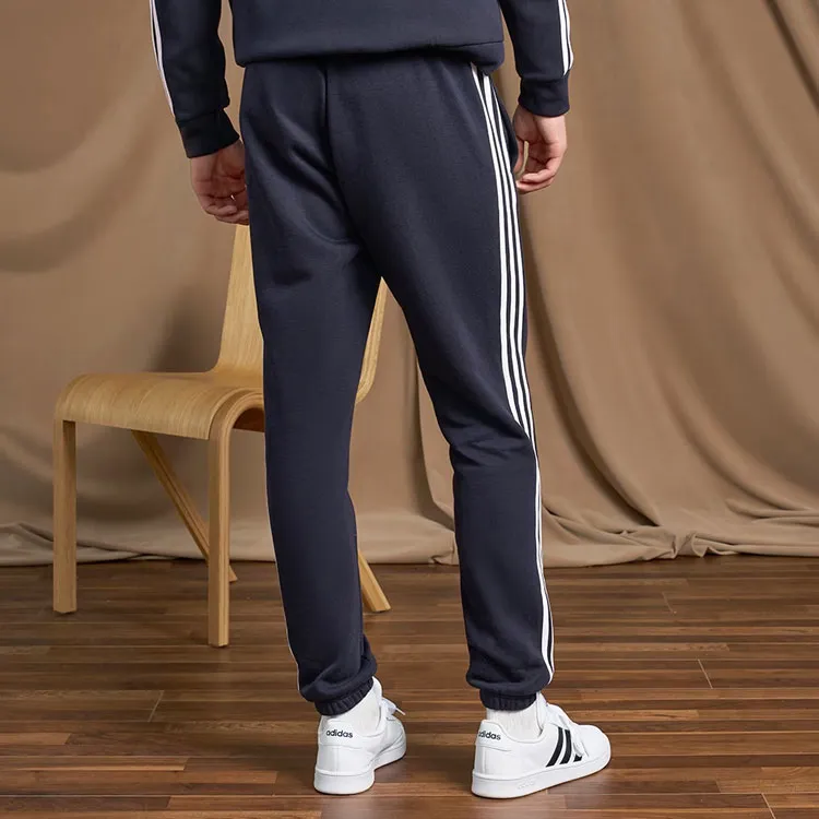 Adidas Essentials Fleece Tapered Elastic Cuff 3 Stripes Pants-2
