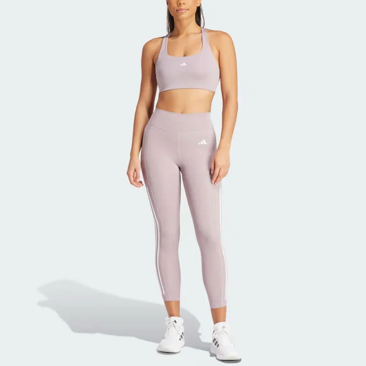 Adidas Free Shipping With AdiClub Optime 3-Stripes Full-Length Leggings-3