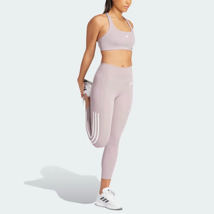 Adidas Free Shipping With AdiClub Optime 3-Stripes Full-Length Leggings-4