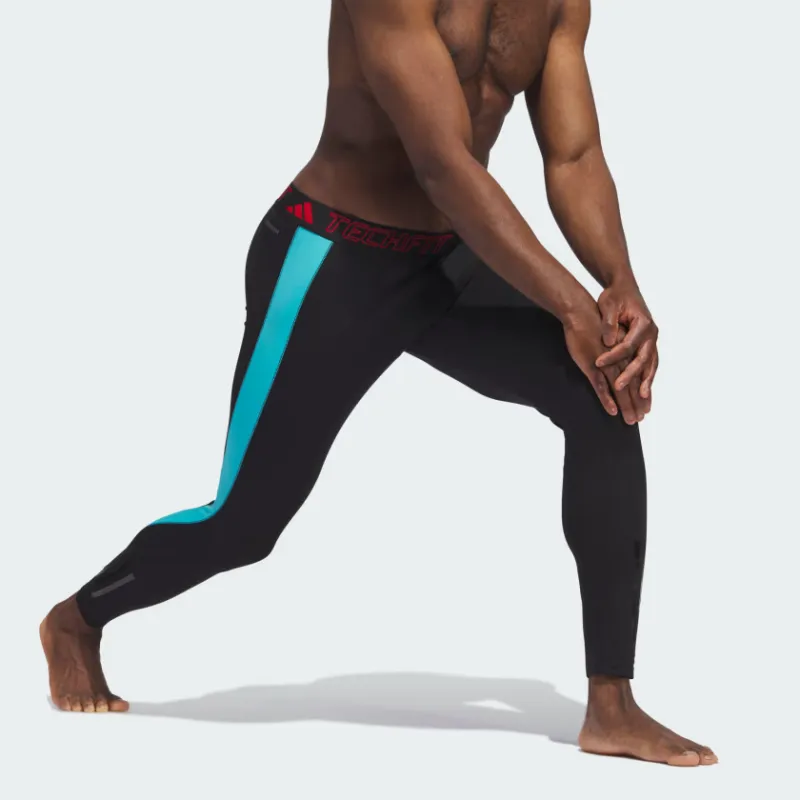 Adidas Techfit Evolved Long Baselayer Spider-man Leggings Athletic Trousers Men's Black-3