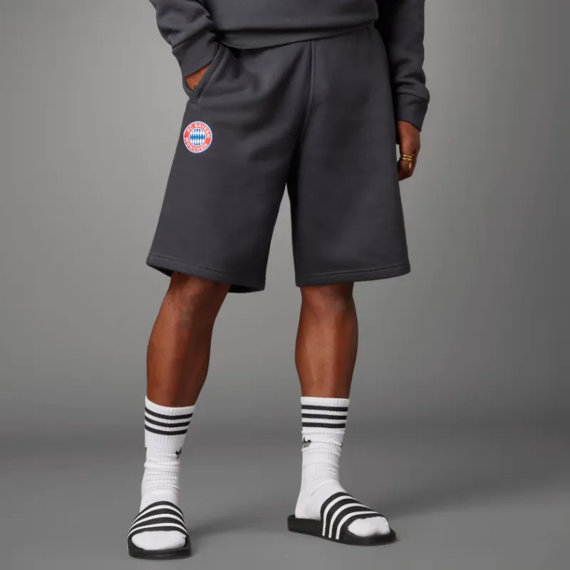 Adidas Essential Fc Bayern Essentials Trefoil Shorts Casual Shorts Men's Dark Gray-1