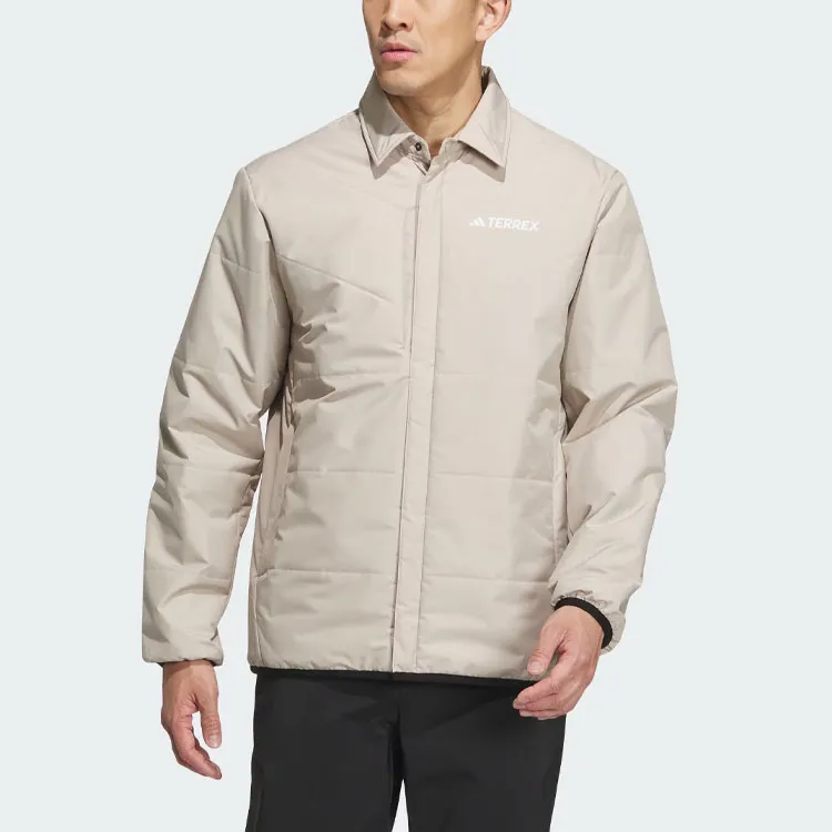 Adidas Padded Jacket Jackets Coats Men's Beige-1