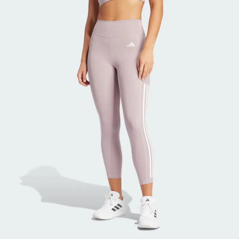 Adidas Free Shipping With AdiClub Optime 3-Stripes Full-Length Leggings-1