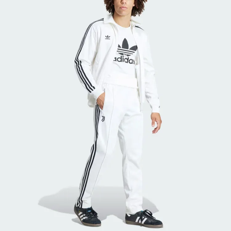 Adidas Originals JUVENTUS BECKENBAUER Juventus Beckenbauer Tracksuit Bottoms Knitted Sports Pants Men's White-3