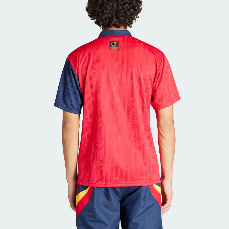 Adidas Spain 1996 Home Jersey Soccer Jerseys Men's Dark Red-3