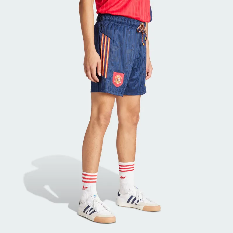 Adidas Spain 1996 Home Shorts Soccer Shorts Men's Dark Indigo-1