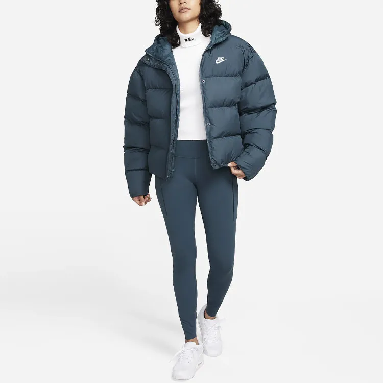 Nike Sportswear Metro Puffer Jackets Coats Women's Dark Forest Green-2