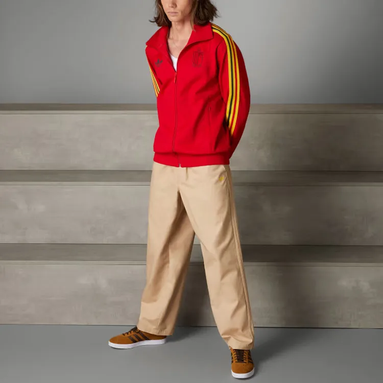 Adidas Originals BELGIUM BECKENBAUER TRACK Belgium Beckenbauer Track Top Jackets Coats Men's Red-2