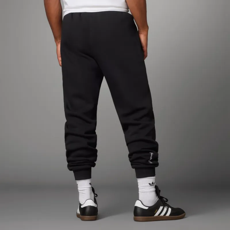 Adidas Originals Essential Juventus Essentials Trefoil Tracksuit Bottoms Knitted Sports Pants Men's Black-2