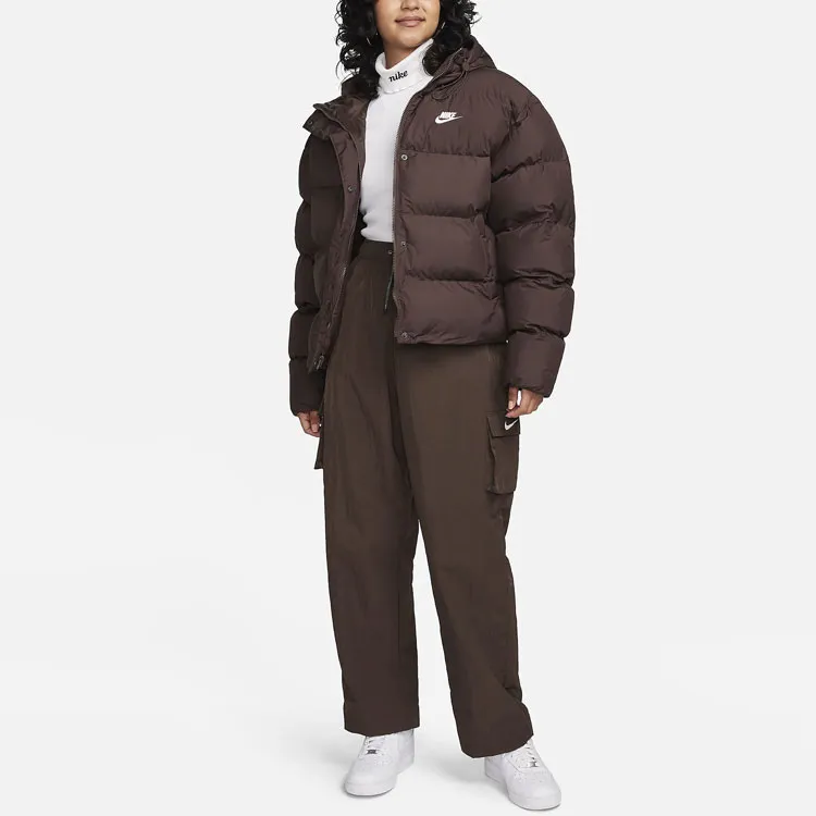 Nike Sportswear Metro Puffer Jackets Coats Women's Brown-1