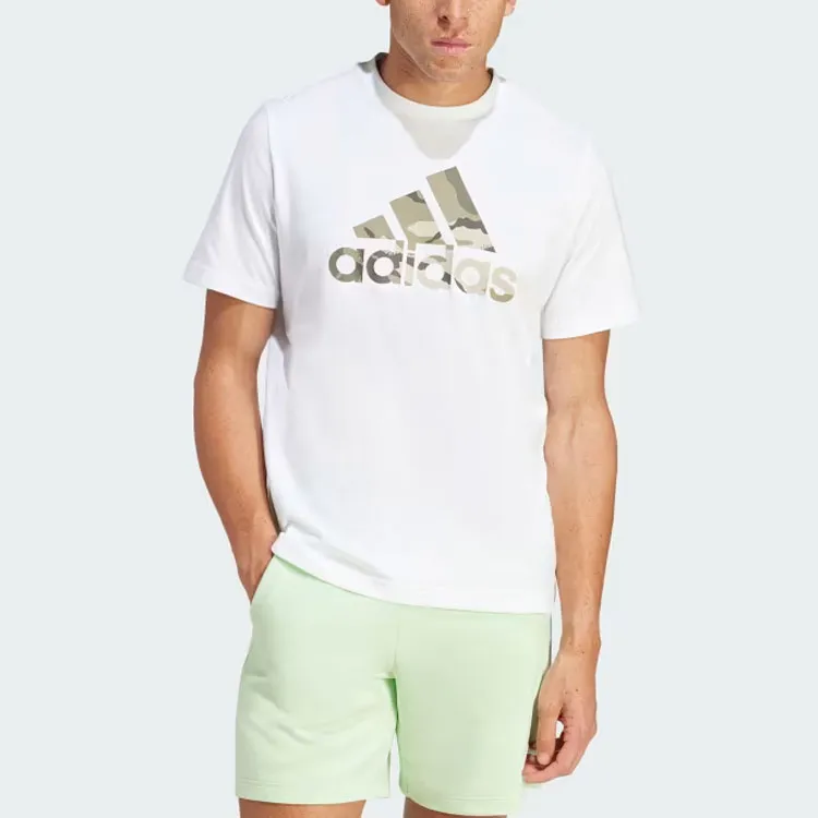 Adidas Camo Badge Of Sport Graphic T Shirt T Shirt Men's White-1