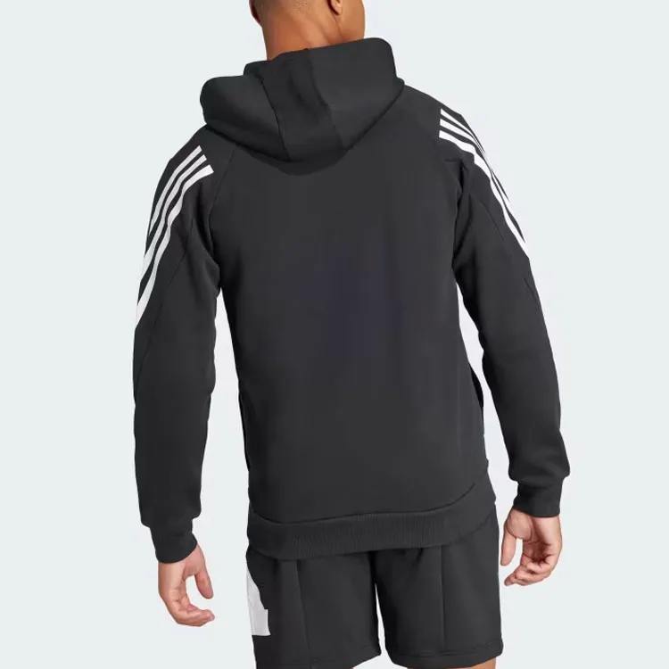 Adidas Future Icons Future Icons 3 Stripes Full Zip Hoodie Jackets & Coats Men's Black-2