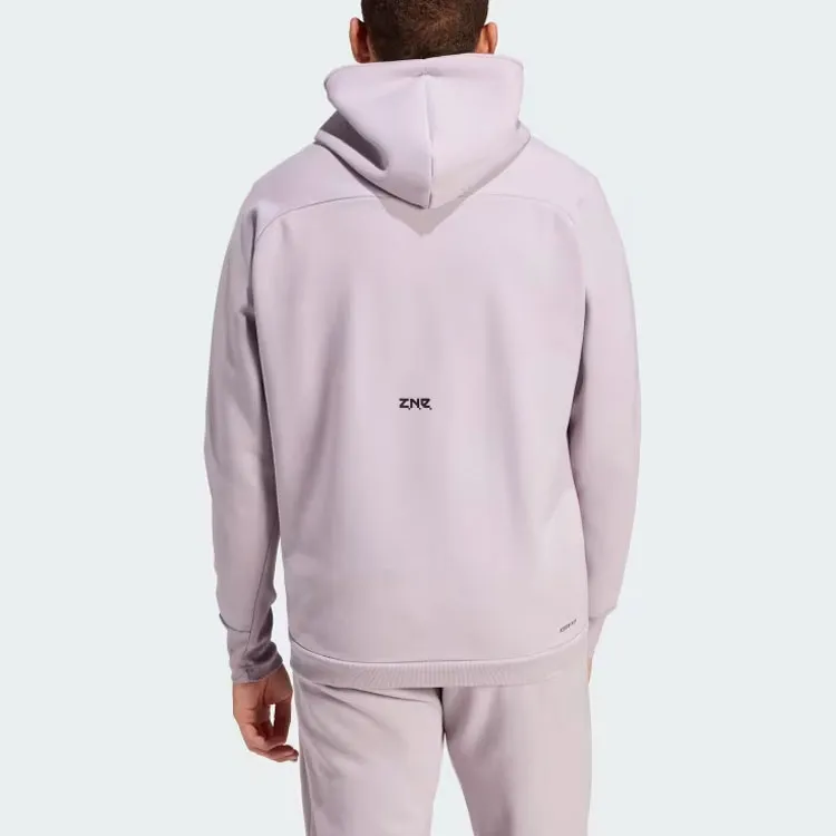 Adidas Z.N.E. Z.N.E. Winterized Full Zip Hooded Track Top Jackets & Coats Men's Light Purple-2
