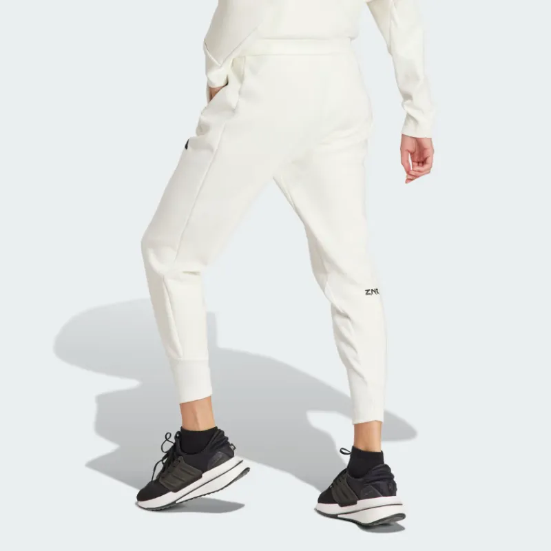Adidas Z.N.E. Z.N.E. Tracksuit Bottoms Knitted Sports Pants Women's Ecru-2
