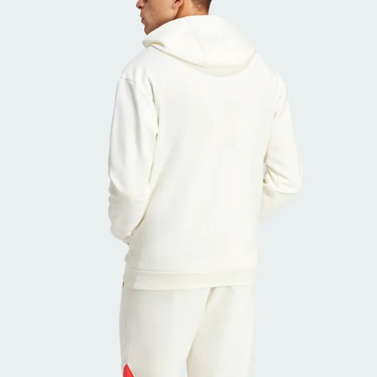 Adidas Future Icons Badge Of Sport Hoodie Sweatshirt Men's White-2