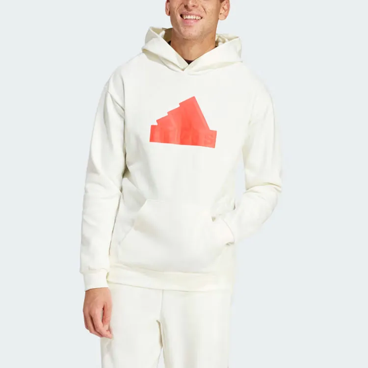 Adidas Future Icons Badge Of Sport Hoodie Sweatshirt Men's White-1