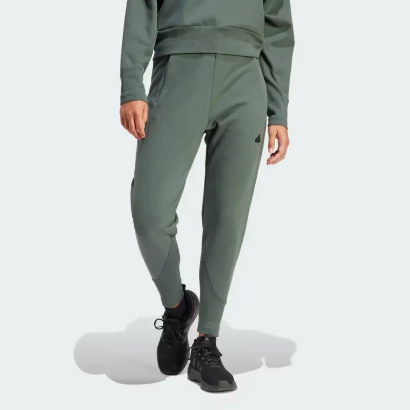 Adidas Z.N.E. Z.N.E. Winterized Tracksuit Bottoms Knitted Sports Pants Women's Green-1