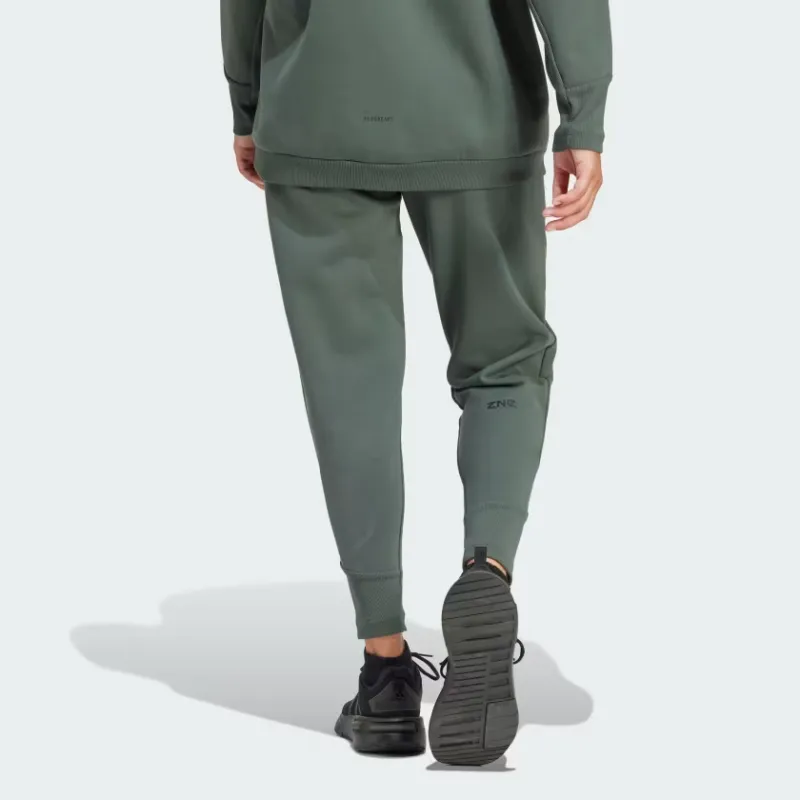 Adidas Z.N.E. Z.N.E. Winterized Tracksuit Bottoms Knitted Sports Pants Women's Green-2