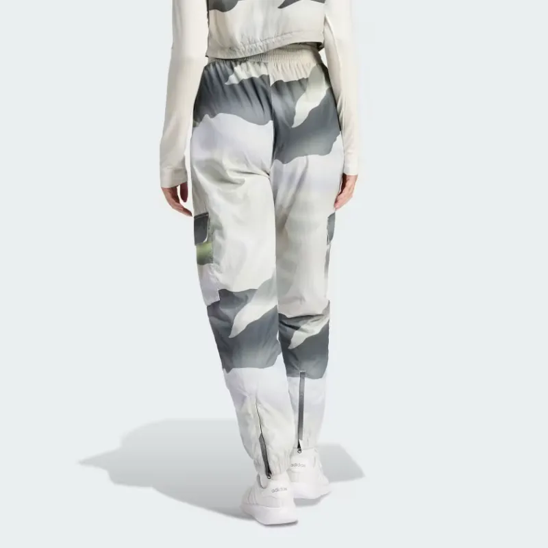 Adidas CITY ESCAPE City Escape Camo Print Cargo Tracksuit Bottoms Casual Pants Women's Gray White-2