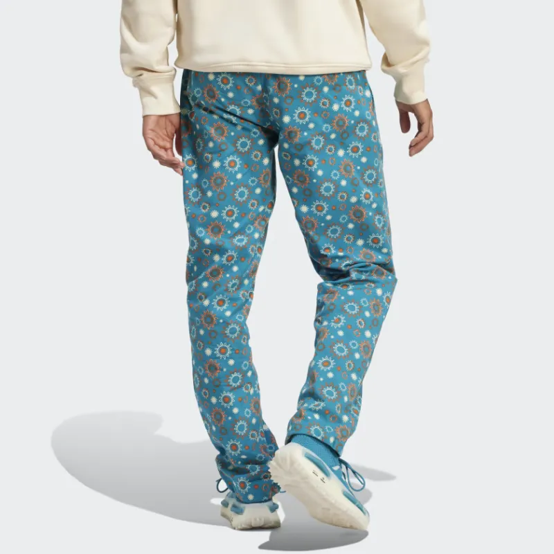 Adidas Originals Adventure Nature Awakening Allover Print Trousers Casual Pants Men's Blue-2