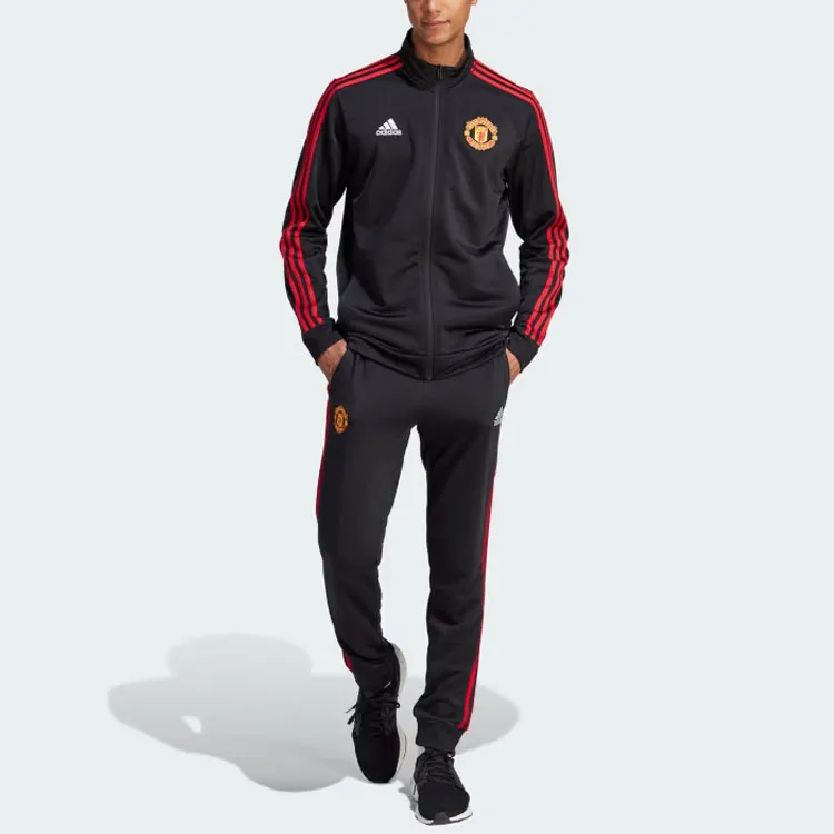 Adidas Manchester United Manchester United Dna Sweat Pants Knitted Sports Pants Men's Black-3