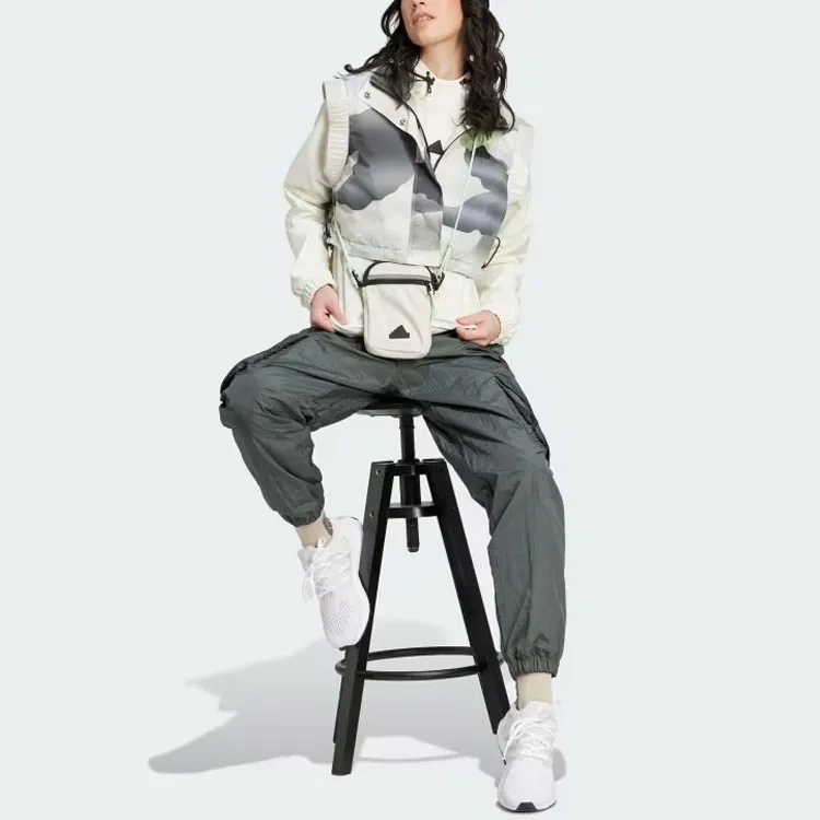 Adidas CITY ESCAPE City Escape Cargo Tracksuit Bottoms Sports Pants Women's Green Gray-3
