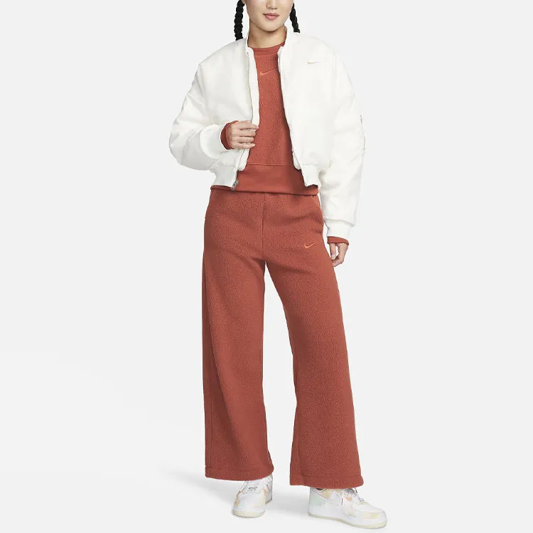 Nike Knitted Sweatpants Women's Orange-2