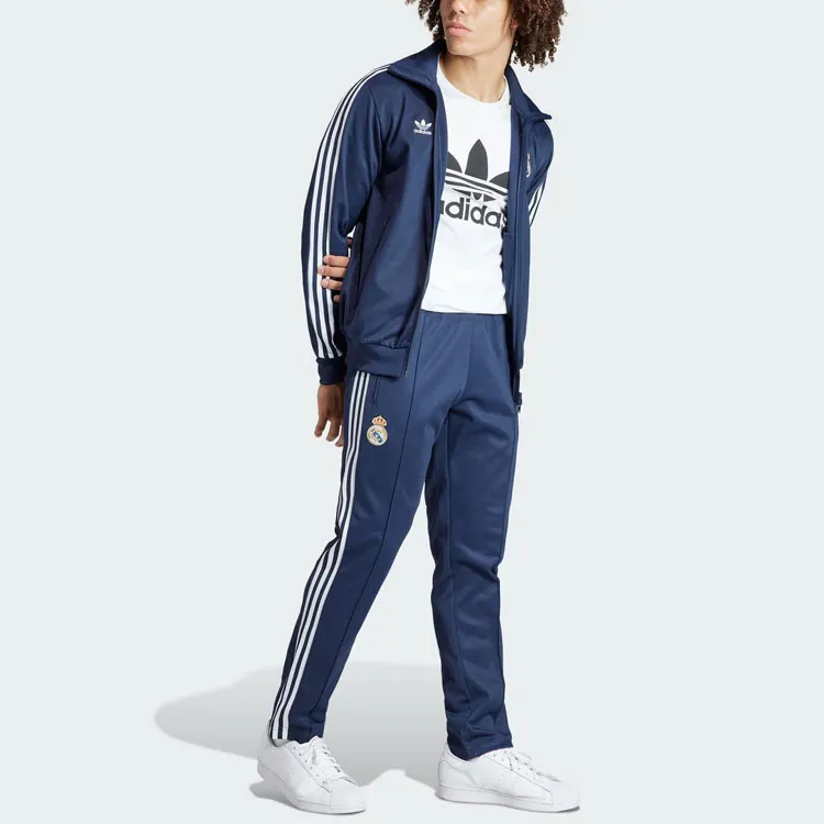 Adidas Originals Real Madrid Beckenbauer Knitted Sweatpants Men's Legend Ink-3