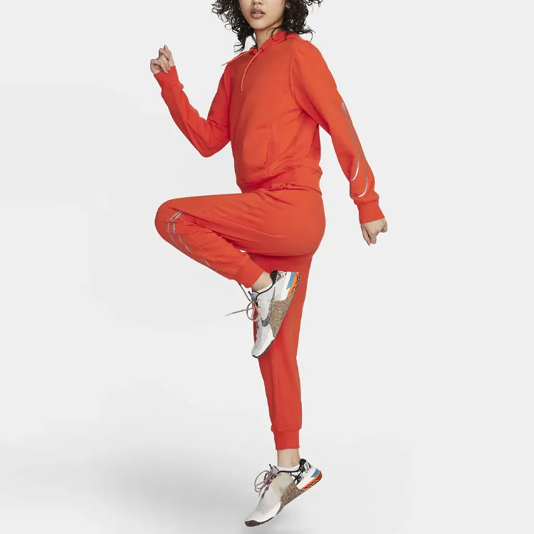 Nike Knitted Sweatpants Women's Orange Red-2