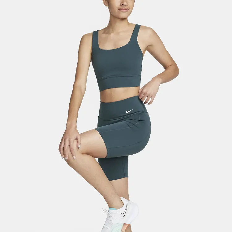 Nike One Leak Protection Per Il Ciclo Sports Shorts Women's Dark Green-2