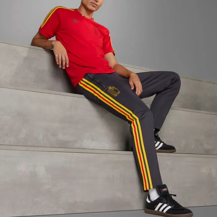 Adidas Originals Belgium Adicolor 3 Stripes T Shirt T Shirt Men's Red-3
