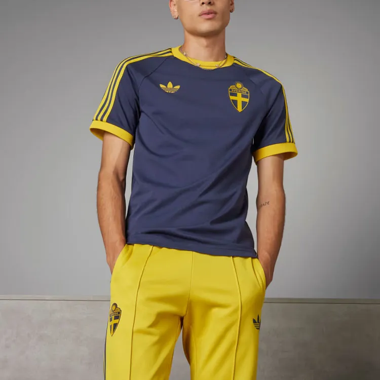Adidas Originals Sweden Adicolor 3 Stripes T Shirt T Shirt Men's Dark Blue-1