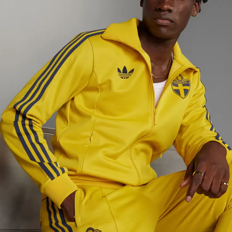 Adidas Originals Sweden Beckenbauer Track Top Jackets Coats Men's Yellow-2