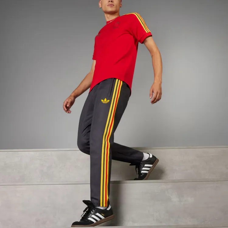 Adidas Originals Belgium Adicolor 3 Stripes T Shirt T Shirt Men's Red-4